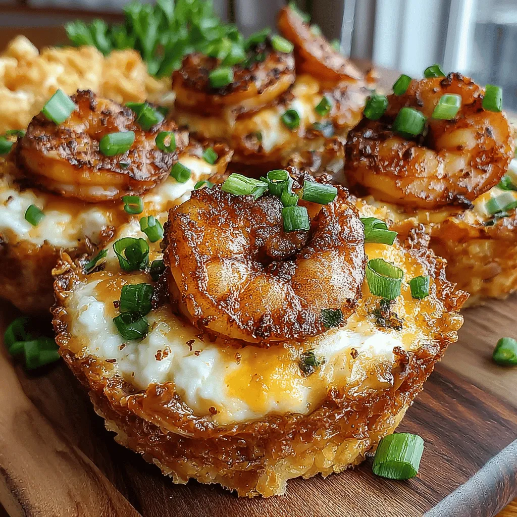 Spicy Cajun Shrimp and Grits Cups are a delightful twist on a classic Southern dish that seamlessly combines flavors, textures, and culinary traditions. Originating from the heart of Louisiana, shrimp and grits have long been celebrated as a comfort food staple, showcasing the region's rich culinary heritage. The dish encapsulates the essence of Southern cooking, where bold flavors and fresh ingredients take center stage. The Spicy Cajun Shrimp and Grits Cups elevate this beloved combination into an elegant presentation, making it an ideal choice for both casual gatherings and festive occasions.