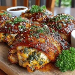 Bacon-Wrapped BBQ Chicken Thighs