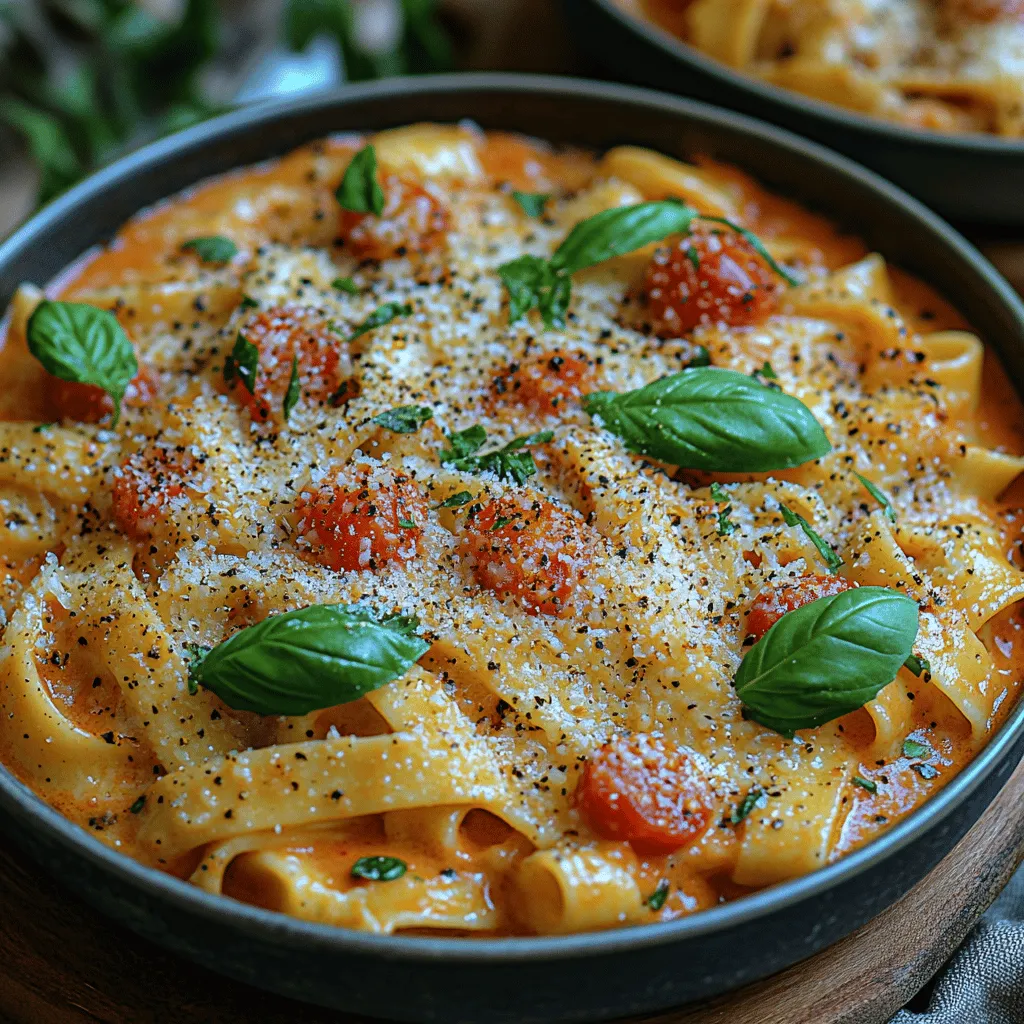 Creamy Tomato Basil Pasta is a captivating dish that embodies the essence of Italian cuisine with its vibrant flavors and comforting textures. This recipe combines the richness of cream with the bright acidity of tomatoes and the aromatic freshness of basil, creating a meal that is not only delicious but also visually appealing. The allure of this pasta dish lies in its simplicity and the ability to transform everyday ingredients into a gourmet experience, making it a favorite among home cooks and food enthusiasts alike.