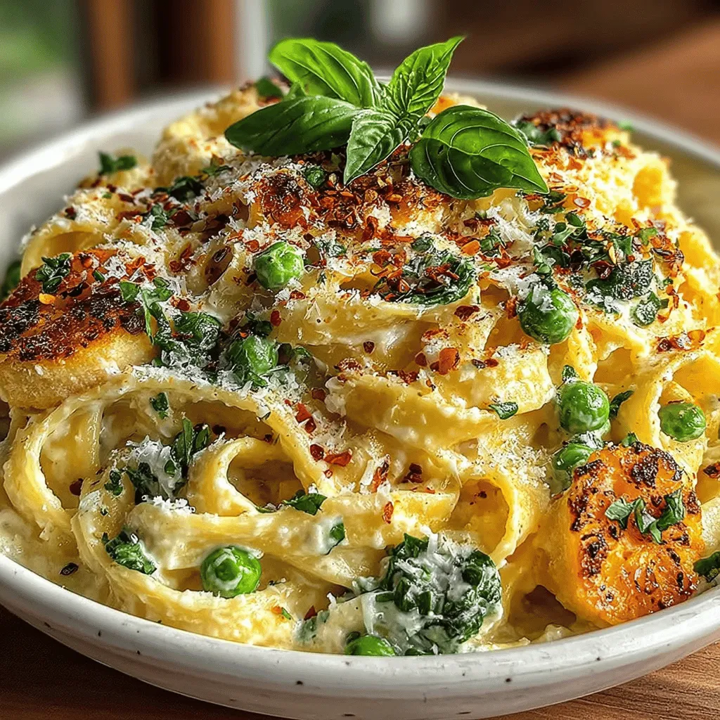 The allure of a quick yet exquisite pasta dish is undeniable, especially when it combines vibrant flavors and fresh ingredients. Enter the Zesty Lemon Ricotta & Pea Pasta Delight, a recipe that embodies the perfect balance of creaminess and zest. This dish is a celebration of simplicity, bringing together the luscious texture of ricotta, the bright notes of lemon, and the sweet pop of green peas. Whether you're a busy professional or a home cook seeking to impress, this dish is not only easy to prepare but also delightful to savor.
