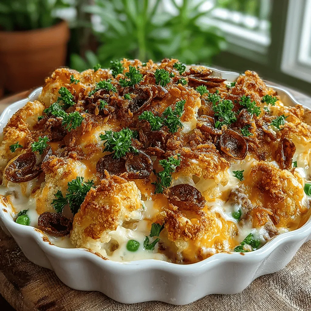 When it comes to comfort food, casseroles reign supreme. They are not only convenient for family meals but also offer the opportunity to pack in a variety of nutritious ingredients. One standout recipe that perfectly combines health, flavor, and ease of preparation is Cheesy Cauliflower & Turkey Casserole. This dish is a delightful blend of tender cauliflower, lean ground turkey, creamy cheddar cheese, and a crunchy topping, making it an instant hit at family dinners or gatherings.