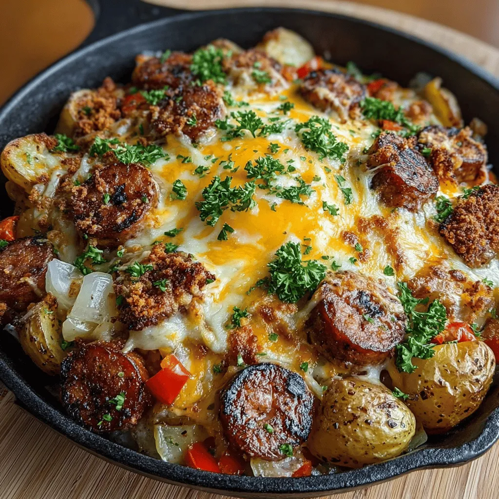 This One-Pan Cheesy Kielbasa and Potatoes is the ultimate comfort food. It’s hearty, cheesy, and oh-so-easy to prepare. Whether you’re looking for a weeknight dinner or a dish to impress guests, this recipe will not disappoint. The combination of savory Kielbasa, tender baby potatoes, and gooey cheese creates a medley of flavors that is sure to please everyone at your table.