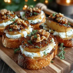 Explore the delightful world of appetizers with our Caramelized Pear & Brie Crostini recipe. This exquisite dish combines the sweetness of caramelized pears with the rich creaminess of Brie cheese, all served atop crispy baguette slices. Perfect for entertaining or a cozy night in, this elegant yet simple recipe is a crowd-pleaser that will elevate any gathering. Whether you’re hosting a festive party, a romantic dinner, or simply looking to impress your family, this crostini is sure to be a hit. In this article, we'll walk you through the preparation process, share the ingredients you need, and provide tips for perfecting this gourmet treat.