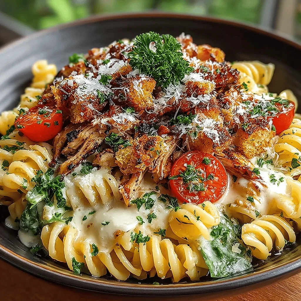 As the sun shines brighter and temperatures rise, the culinary world beckons us to explore lighter, refreshing options that not only satisfy our taste buds but also bring a sense of comfort and joy. Enter the Chilled Chicken Caesar Pasta Delight, a dish that captures the essence of summer gatherings and casual dining. This innovative recipe artfully combines the beloved flavors of a classic Caesar salad with the hearty texture of pasta, creating a versatile meal that can be enjoyed for lunch, dinner, or as a crowd-pleasing potluck contribution.