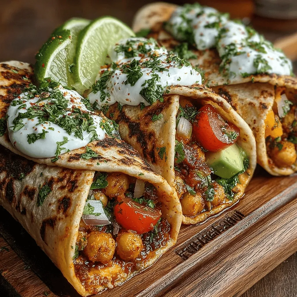In the quest for healthy, delicious meals, Spicy Roasted Chickpea Salad Wraps stand out as an enticing option. This recipe combines the crunchiness of roasted chickpeas with the freshness of garden vegetables and the creaminess of avocado, all wrapped up in a wholesome tortilla. Perfect for lunch or a light dinner, these wraps are not only flavorful but also packed with nutrients, making them a great addition to your meal rotation.