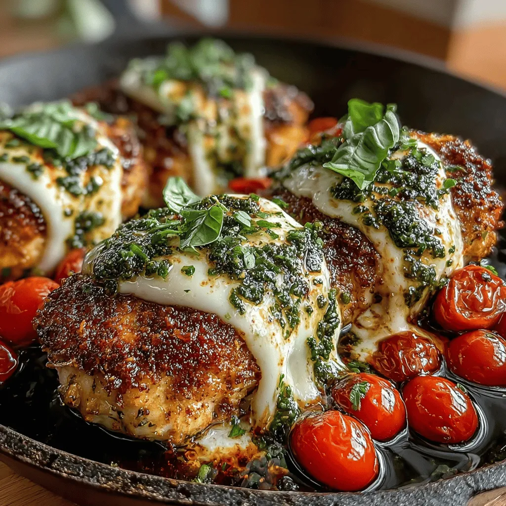 When it comes to creating a meal that delights the senses yet is quick and simple to prepare, Pesto Delight Baked Chicken stands out as an ideal option. This dish harmoniously marries tender chicken breasts with the aromatic essence of basil pesto, topped with melted cheese that creates a rich and satisfying experience. Whether you're planning a cozy family dinner, a swift weeknight meal, or an impressive dish for guests, Pesto Delight Baked Chicken is sure to become a favorite in your culinary repertoire.