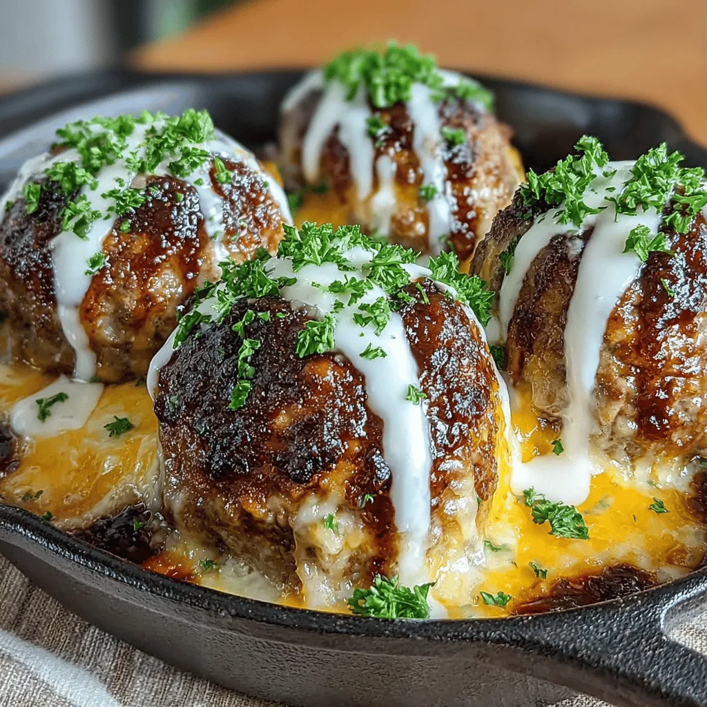 When it comes to comfort food, few dishes can rival the inviting allure of Cheddar-Stuffed BBQ Meatball Bake. This recipe is a delightful fusion of savory beef, gooey cheddar cheese, and a rich, tangy BBQ sauce that creates an explosion of flavor in every bite. The combination of textures—the tender meatballs encasing molten cheese, all topped with a luscious glaze—offers an irresistible experience that resonates with both the heart and the palate.