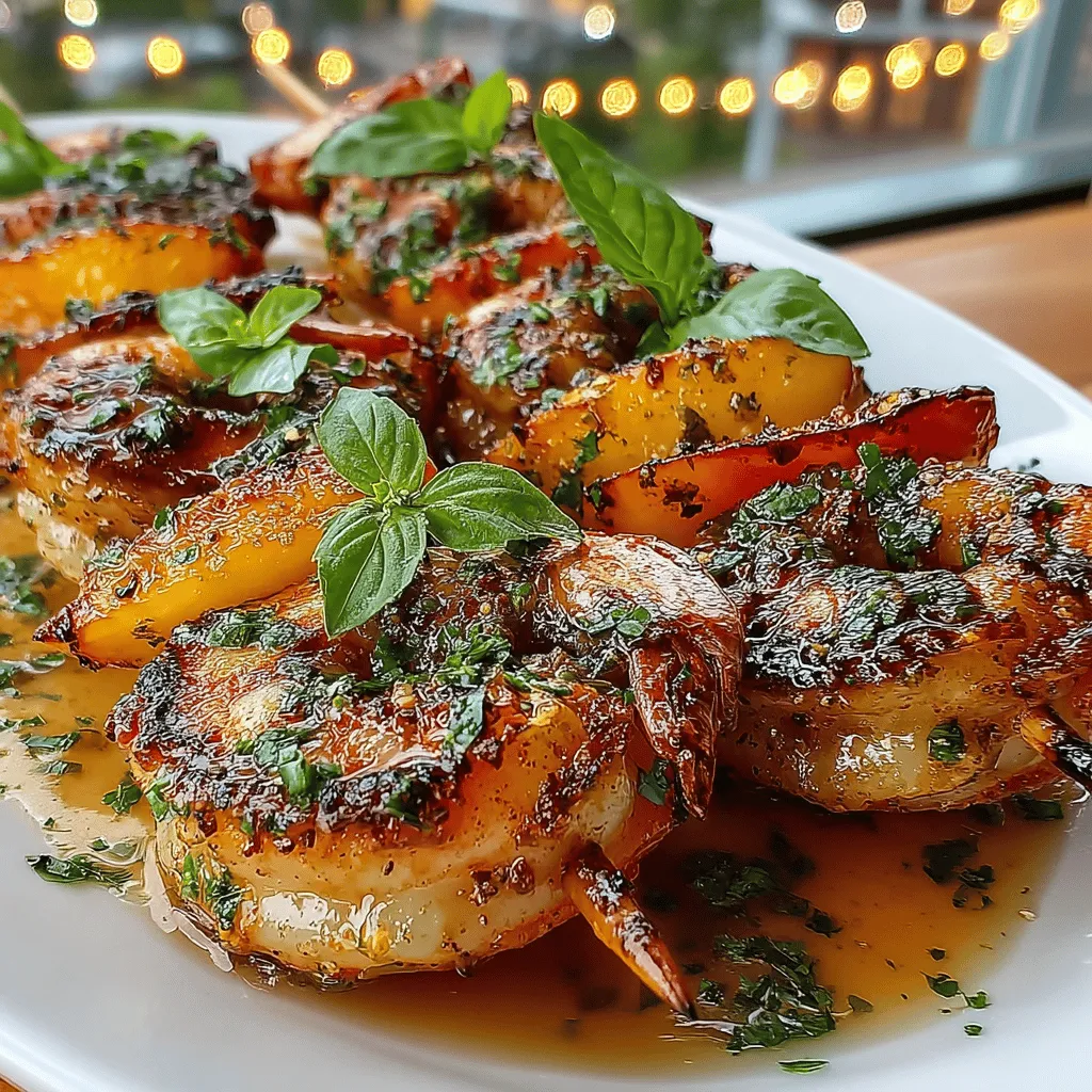 As the sun shines brighter and the days grow longer, summer calls for vibrant, fresh flavors that can be enjoyed outdoors. One dish that embodies the essence of summer is Grilled Shrimp & Peach Skewers. This delightful recipe combines the succulent taste of grilled shrimp with the sweet juiciness of ripe peaches, creating a harmonious blend that is both refreshing and satisfying. Whether you're hosting a backyard barbecue, enjoying a picnic in the park, or simply looking for a quick weeknight meal, these skewers are the ideal choice for any summer occasion.