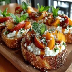 Sun-Kissed Peach Ricotta Toast
