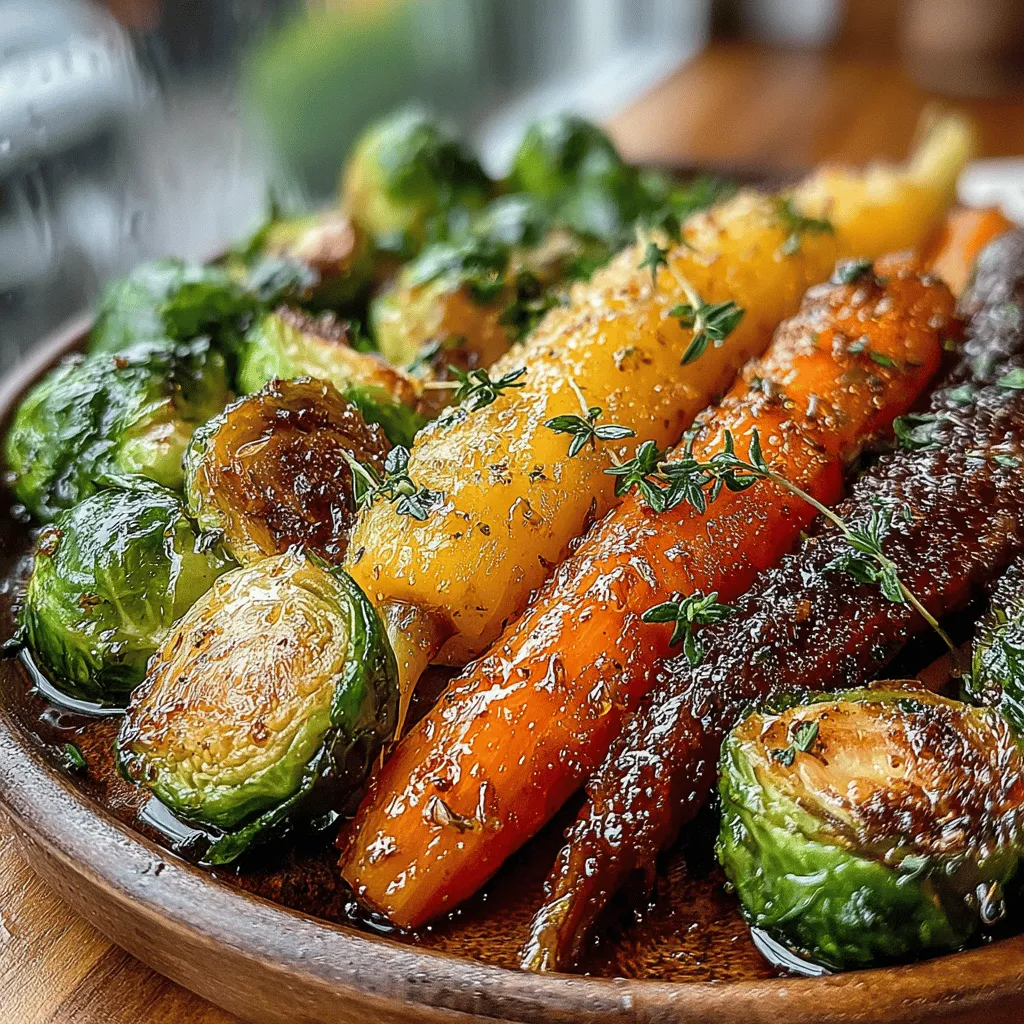 As the vibrant colors of autumn start to fill the trees and the air turns crisp, there's something special about cozying up in the kitchen and preparing a comforting dish. I remember the first time I made sweet and savory honey balsamic glazed carrots and Brussels sprouts. It was during a family gathering, where I wanted to impress my loved ones with a dish that was not only delicious but also healthy. The sweet aroma of honey mingling with the tangy balsamic vinegar filled the kitchen and drew everyone in. That memorable evening, filled with laughter and warmth, solidified this recipe as one of my go-to side dishes, and I can't wait to share it with you.