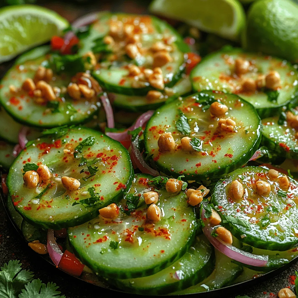 There’s something about a fresh salad that instantly brightens up a meal. Growing up, my family had a ritual of preparing vibrant salads to accompany our meals, especially during the warm summer months. Among these, one of my absolute favorites was a cucumber salad that had just the right amount of zest and crunch. Today, I’ve put my own spin on that nostalgic dish, creating the Crunchy Chili Lime Cucumber Salad. This salad is not only visually appealing with its vibrant colors, but it also bursts with zesty flavors and a delightful crunch. It’s the perfect side dish for barbecues, picnics, or even a light lunch on a hot day.