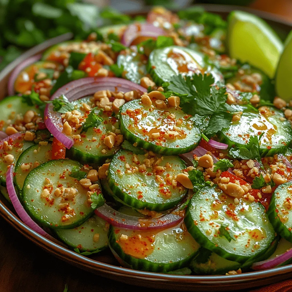 There’s something about a fresh salad that instantly brightens up a meal. Growing up, my family had a ritual of preparing vibrant salads to accompany our meals, especially during the warm summer months. Among these, one of my absolute favorites was a cucumber salad that had just the right amount of zest and crunch. Today, I’ve put my own spin on that nostalgic dish, creating the Crunchy Chili Lime Cucumber Salad. This salad is not only visually appealing with its vibrant colors, but it also bursts with zesty flavors and a delightful crunch. It’s the perfect side dish for barbecues, picnics, or even a light lunch on a hot day.