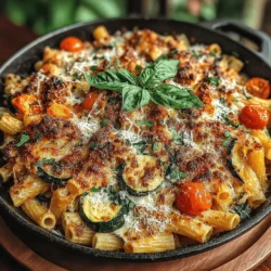 Farm Fresh Delight: Corn & Zucchini Pasta Bake