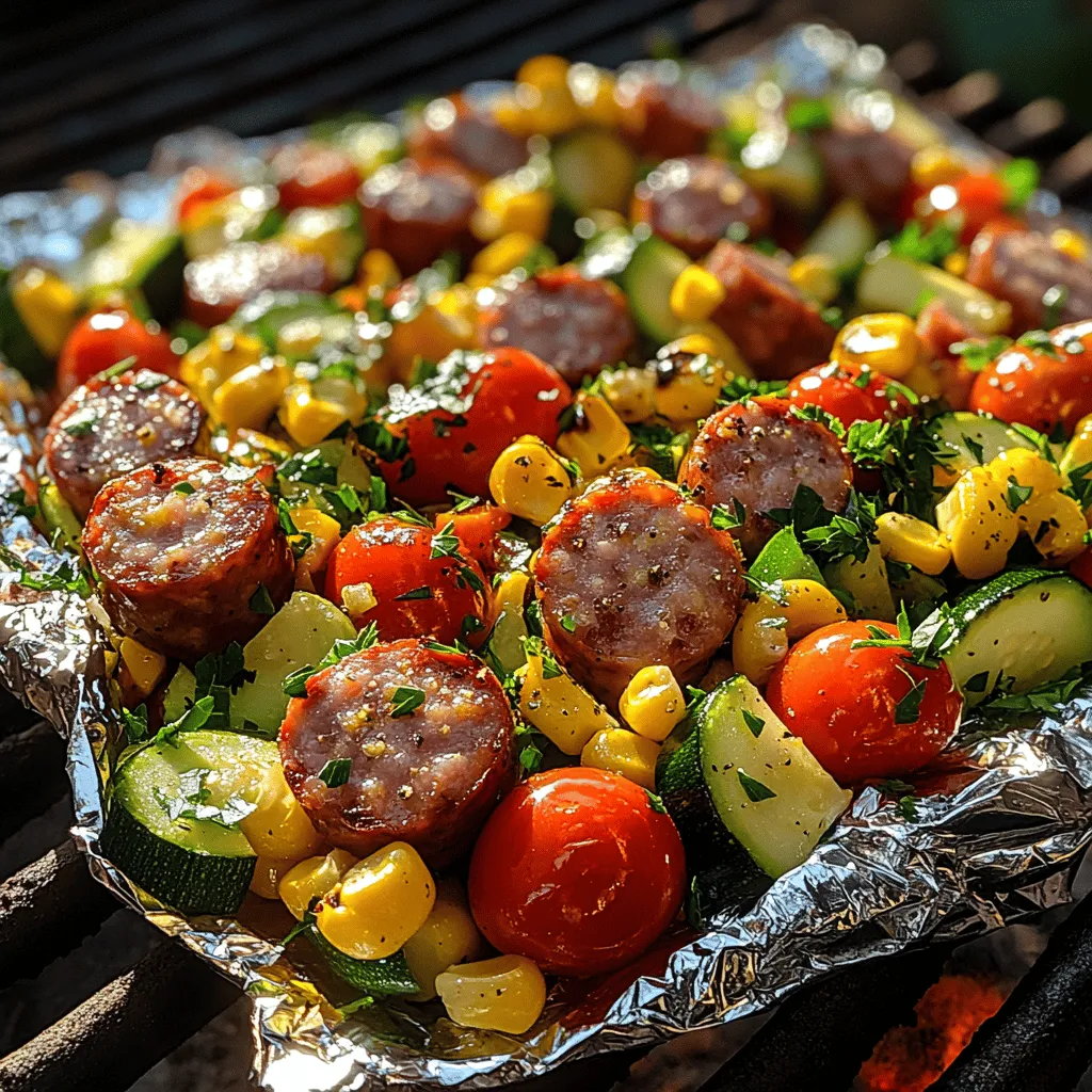 As summer approaches, the allure of outdoor cooking beckons, inviting families and friends to gather around the grill for delightful meals under the sun. Summer grilling is not just about the sizzle of meats on a hot grate; it encompasses a vibrant array of flavors that can be achieved with minimal effort. One such recipe that embodies the spirit of this season is the Sizzlin' Summer Veggie & Sausage Foil Packs. These foil packs bring together an enticing combination of fresh summer vegetables and smoky sausage, creating a dish that is not only delicious but also incredibly easy to prepare.