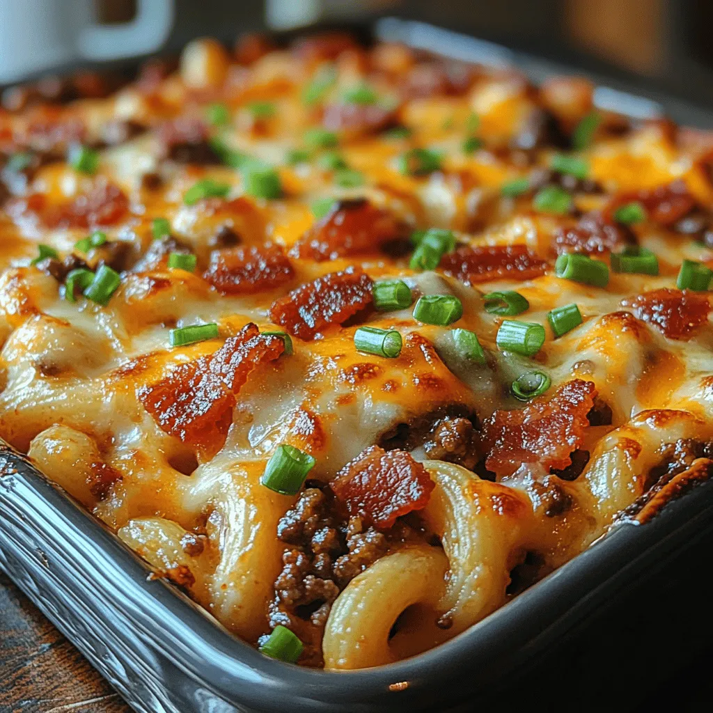 There's something undeniably comforting about a warm casserole fresh from the oven, especially when it’s packed with all your favorite flavors. The aroma wafting through the kitchen as it bakes is enough to make anyone's mouth water. I still remember the first time I made a casserole for my family. It was a chilly afternoon, and I was craving something hearty and delicious. After rummaging through my pantry and fridge, I gathered ingredients that would ultimately lead me to create the Bacon Deluxe Cheeseburger Casserole—a dish that has since become a staple in our household.