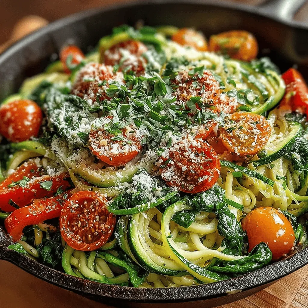 In recent years, the culinary world has embraced healthier alternatives to traditional pasta dishes, and one of the standout stars is the humble zucchini, transformed into delightful zoodles. Zoodles, or zucchini noodles, are an innovative way to enjoy the flavor and heartiness of pasta without the extra carbs, making them a favorite among health-conscious eaters, low-carb dieters, and even those exploring gluten-free options. The Garlic Parmesan Zoodle Stir Fry offers a flavorful, nutritious option that is not only quick to prepare but also incredibly satisfying. This dish combines the comforting taste of garlic and cheese with the freshness of vegetables, creating a light yet fulfilling meal that can be enjoyed any time of day.