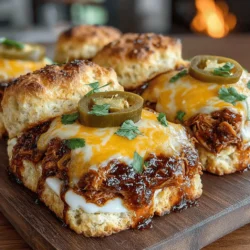 When it comes to comfort food, few dishes can rival the satisfying experience of a well-crafted sandwich. Smoky BBQ Chicken Biscuit Sandwiches stand out as a perfect blend of robust flavors and delightful textures, making them an irresistible choice for any mealtime. This recipe skillfully combines tender, smoky chicken with the rich, tangy bite of BBQ sauce, all enveloped in freshly baked biscuits. Whether you’re hosting a lively tailgate party, preparing for a family dinner, or simply seeking a delicious weeknight meal, these sandwiches are sure to please everyone at the table.