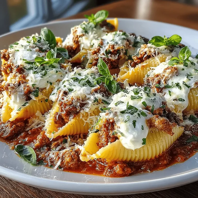Savor the rich flavors of Italy with the delightful recipe for Sausage Stuffed Shells. This classic dish features tender pasta shells generously filled with a hearty mixture of Italian sausage and creamy cheeses, all enveloped in a vibrant marinara sauce and baked to perfection. Whether you’re hosting a family dinner, preparing for a casual gathering, or simply craving a comforting weeknight meal, these stuffed shells promise to please both casual eaters and discerning foodies alike.