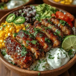 Tex-Mex cuisine is a vibrant fusion that beautifully marries the bold flavors of Mexican cooking with the heartiness of American fare. Known for its colorful presentations and rich taste combinations, Tex-Mex offers a delightful culinary experience that appeals to a wide range of palates. One dish that perfectly encapsulates the essence of this dynamic cuisine is the Tex-Mex Fiesta Chicken & Avocado Rice Bowls. This recipe is not just a feast for the eyes, but also a wholesome and satisfying meal packed with an array of nutrients.