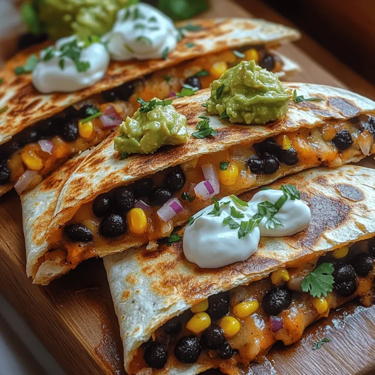 To create the perfect Crispy Black Bean Quesadillas, it’s essential to gather the right ingredients. Each component plays a crucial role in building the flavors and textures that make this dish so enjoyable. Here’s a breakdown of the key ingredients you’ll need: