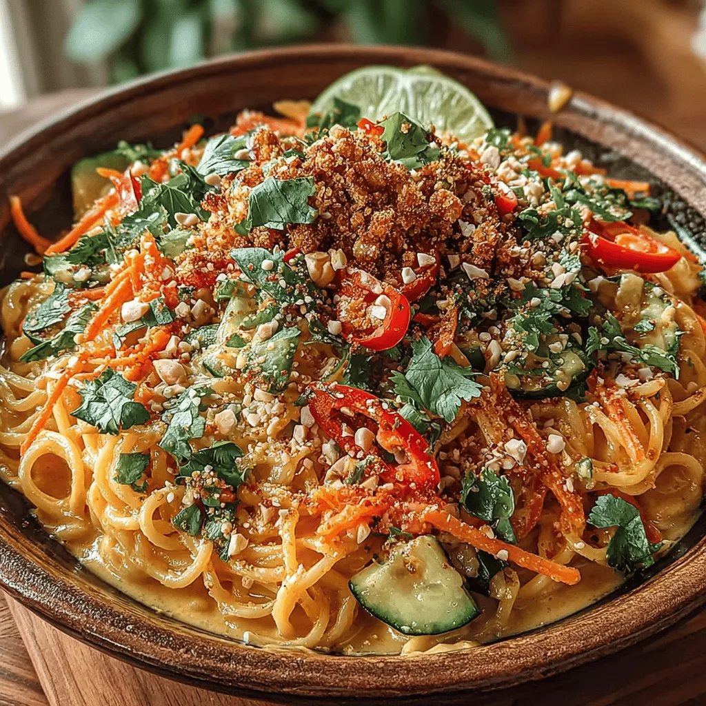 Indulge in the vibrant flavors of Southeast Asia with the Chilly Thai Peanut Noodle Bowl. This dish is not just a meal; it’s a culinary journey that brings together a symphony of tastes and textures, allowing you to savor the essence of Thai cuisine right at home. The Chilly Thai Peanut Noodle Bowl is a delightful mix of creamy peanut sauce, fresh vegetables, and tender rice noodles. It’s a perfect meal for any occasion—be it a light lunch, a satisfying dinner, or even a colorful side dish for gatherings. With its versatility and ease of preparation, this recipe is a must-try for food enthusiasts and busy home cooks alike.