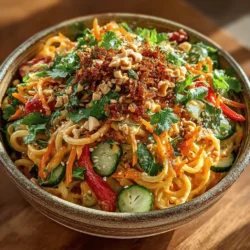 Chilly Thai Peanut Noodle Bowl Recipe