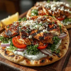 Mini Grilled Chicken Flatbreads Recipe