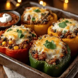 Tex-Mex Taco Stuffed Bell Peppers